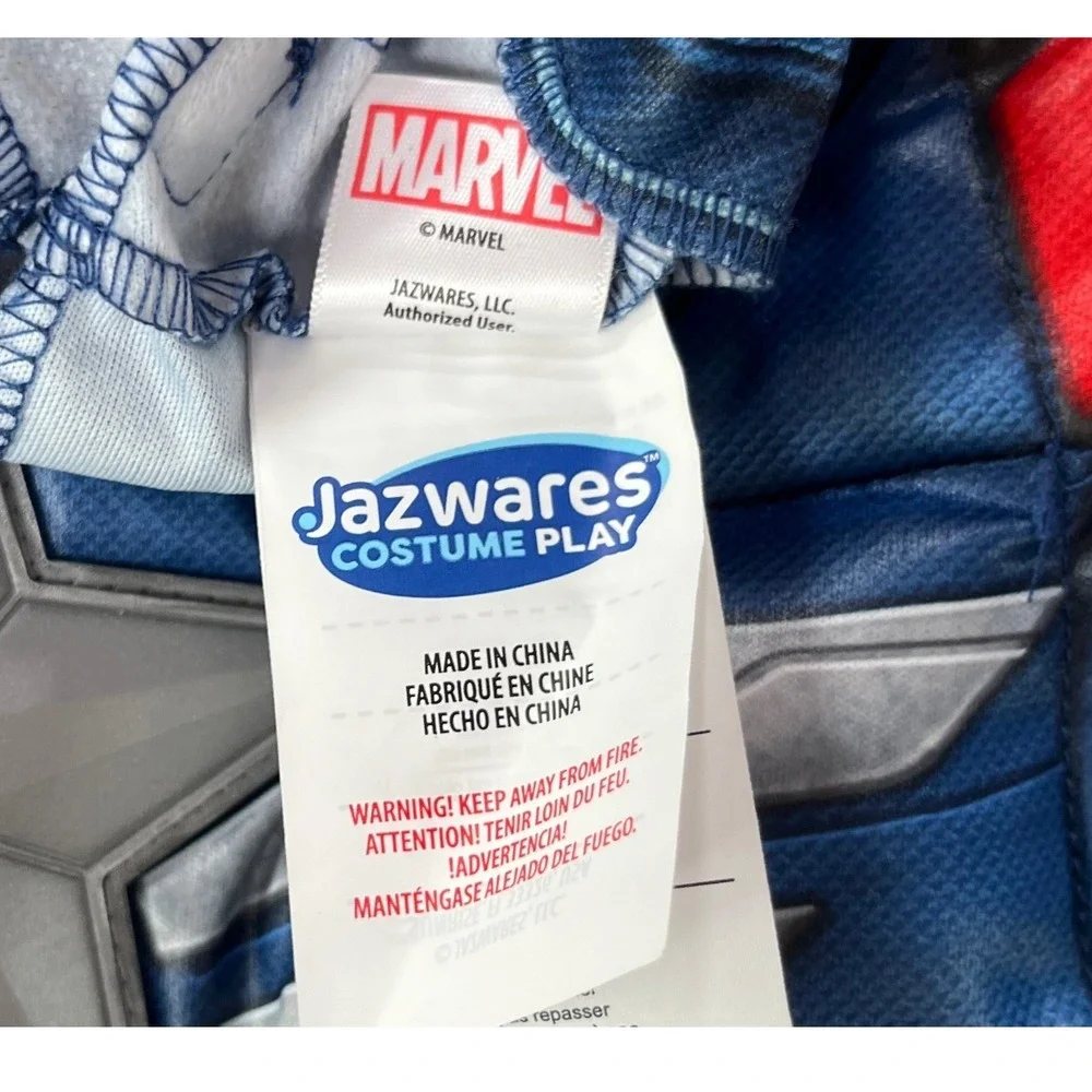 Marvel Captain America Sam Wilson Brave New World Kids Costume Mask Size M 8-10 - Picture 7 of 8